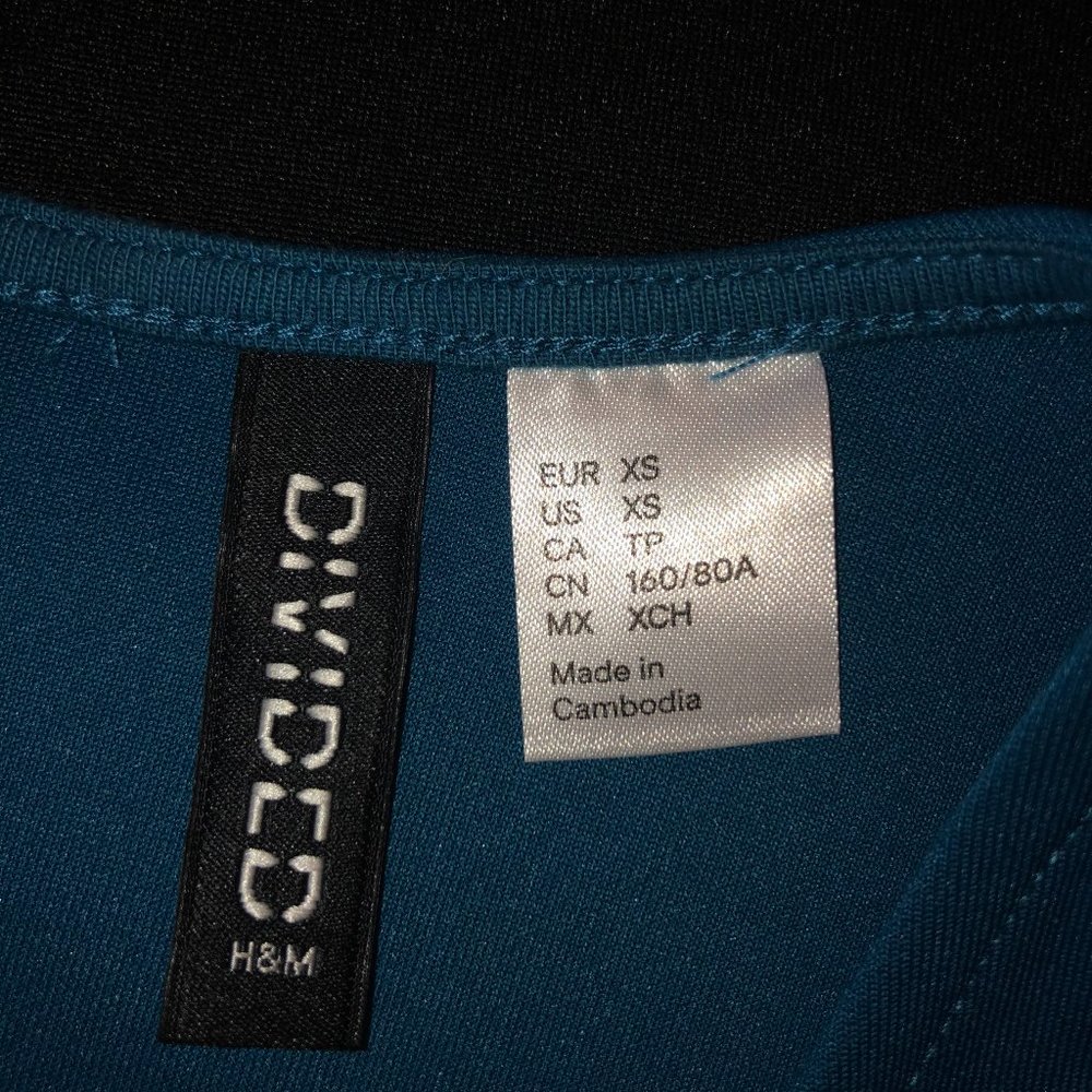 Divided By H&M Blue Fit And Flare Dress Size XS - Picture 3 of 4